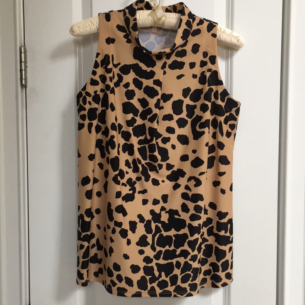 Jude Connally cheetah print sleeveless top